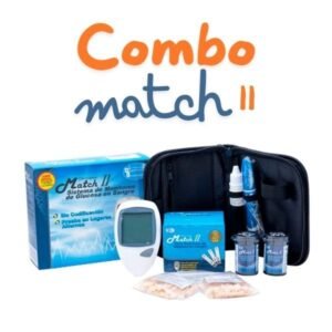 Combo Glucometro Match II + 50 Tiras + 50 Lancetas