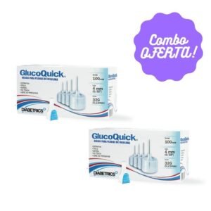 OFERTA-2 Cajas de Agujas GlucoQuick Insulina x 100 Und: Ref: 31G x 4MM, 31G x 5MM, 31G x 8MM y 32G X 4MM