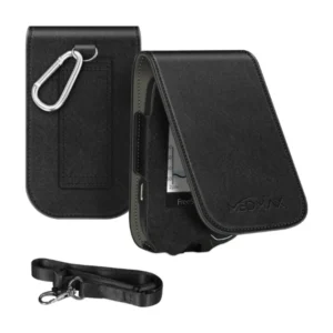 Funda de piel para lector Freestyle Libre Negro