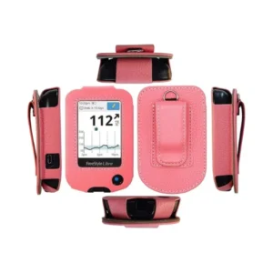Funda de clip piel lector freestyle libre Rosa