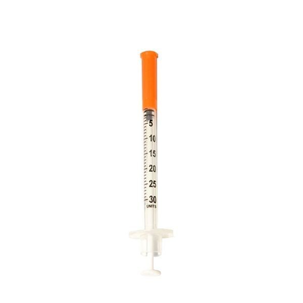 Caja por 100 jeringas para insulina GlucoQuick 0.3ml 31G x 6mm