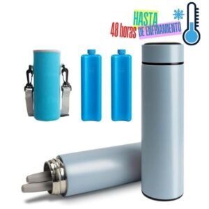 Nevera de viaje para insulina Azul