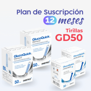 Plan de suscripción anual Tiras Glucoquick Diamond GD50