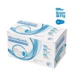 Caja de agujas para esfero o pluma de insulina 8mm 31G universales.