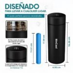 Interior del enfriador MonCool con capacidad para 3 bolígrafos de insulina y agujas